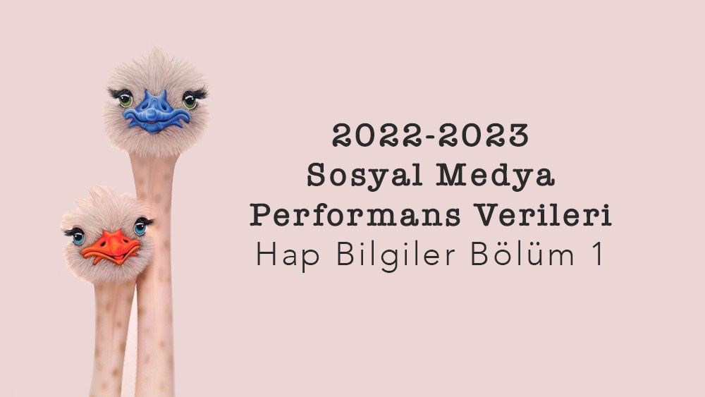 2022-2023 Sosyal Medya Performans Verileri Hap Bilgiler Bölüm 1